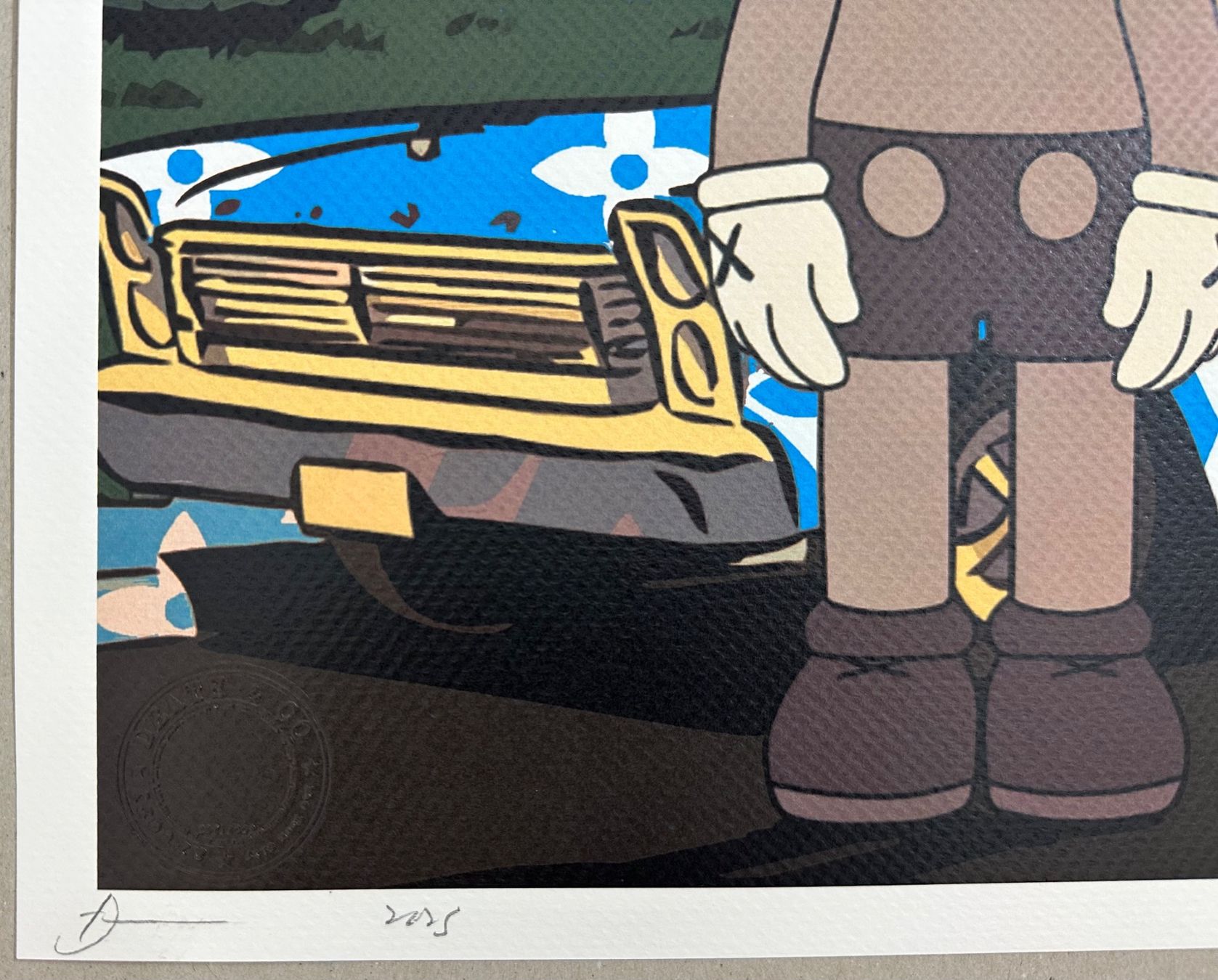 Grafiken & Lithographien: Death: Twin KAWS & Vuitton Mustang, signiert – Neu (gemäss Beschreibung) aus Meilen von Smgdesign 1