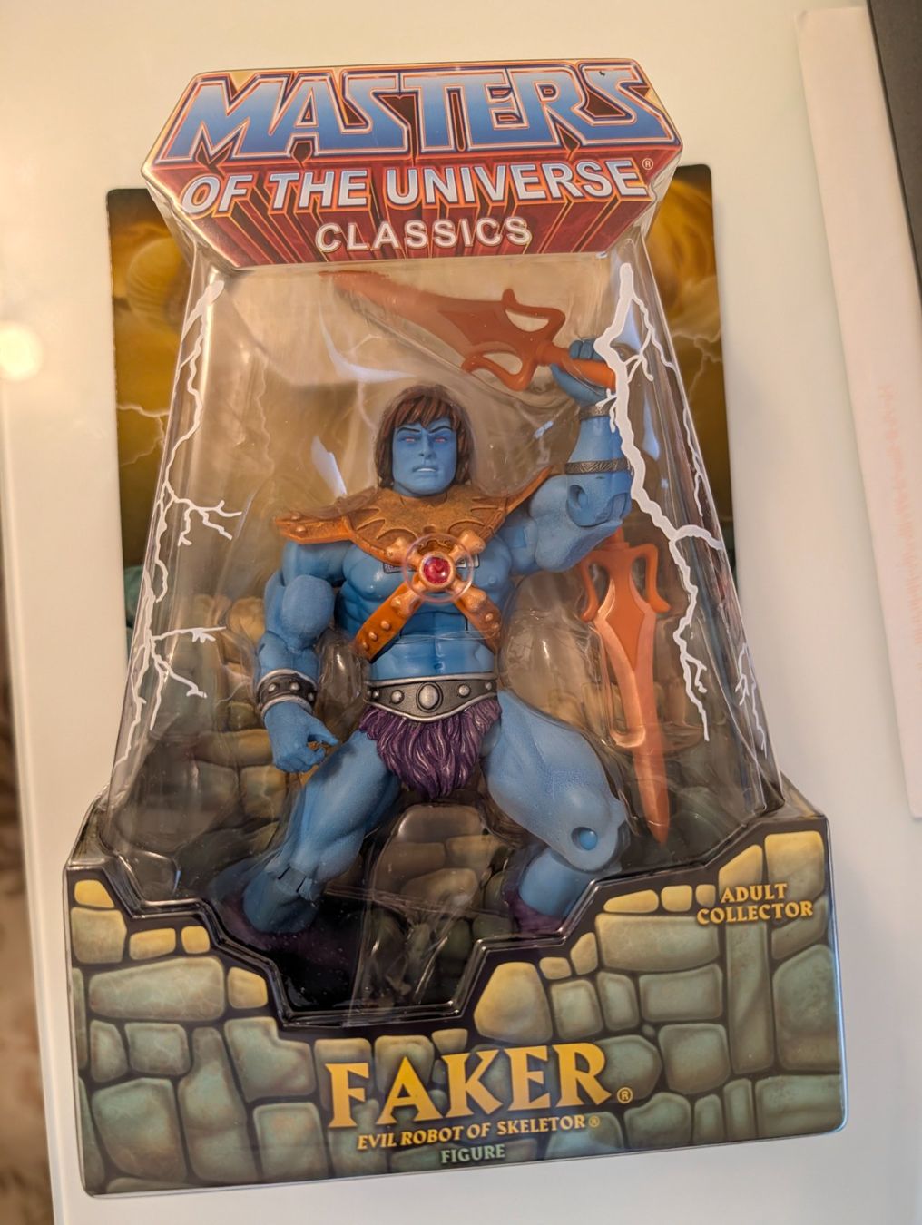 Masters of the Universe Statuette: Masters Classics: FAKER  Mattel (Erstauflage, OVP) – Nuovo e nell'imballaggio originale da Zürich venduto da x.25