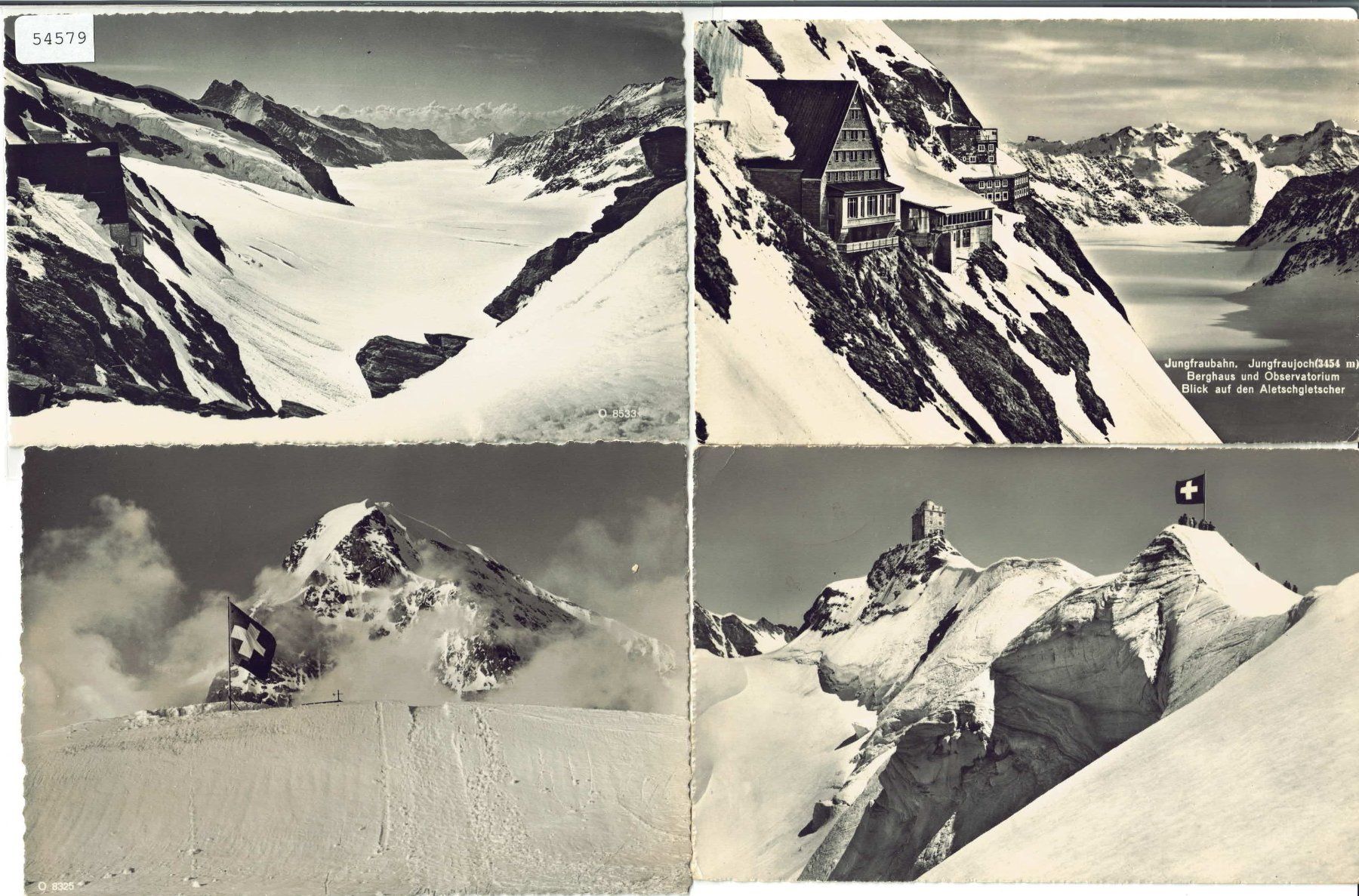Cartoline postali: 4 AK - Jungfraujoch – Usato da Ettingen venduto da Kartenplanet