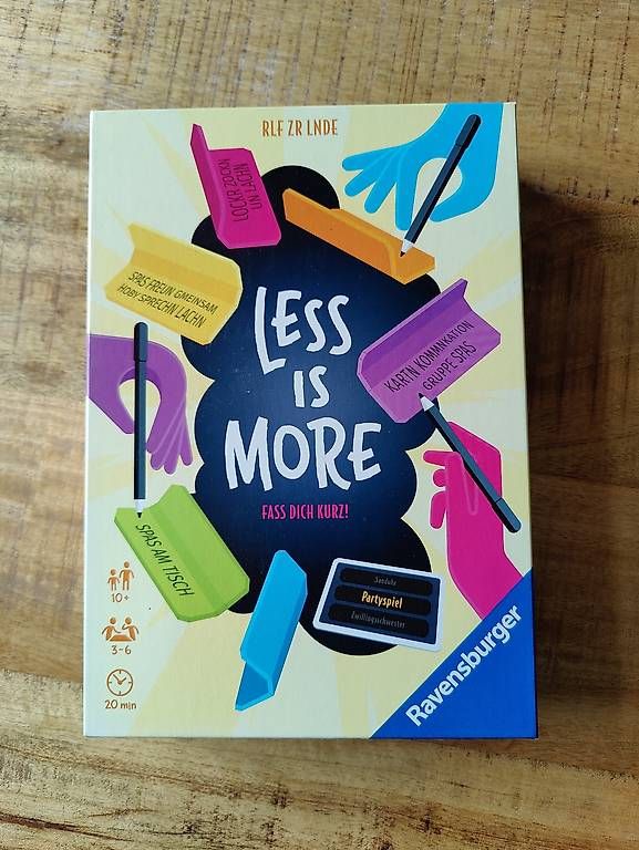 Spiele: Gesellschaftsspiel "less is more" – Gebraucht aus Davos Platz von ber_zfv9
