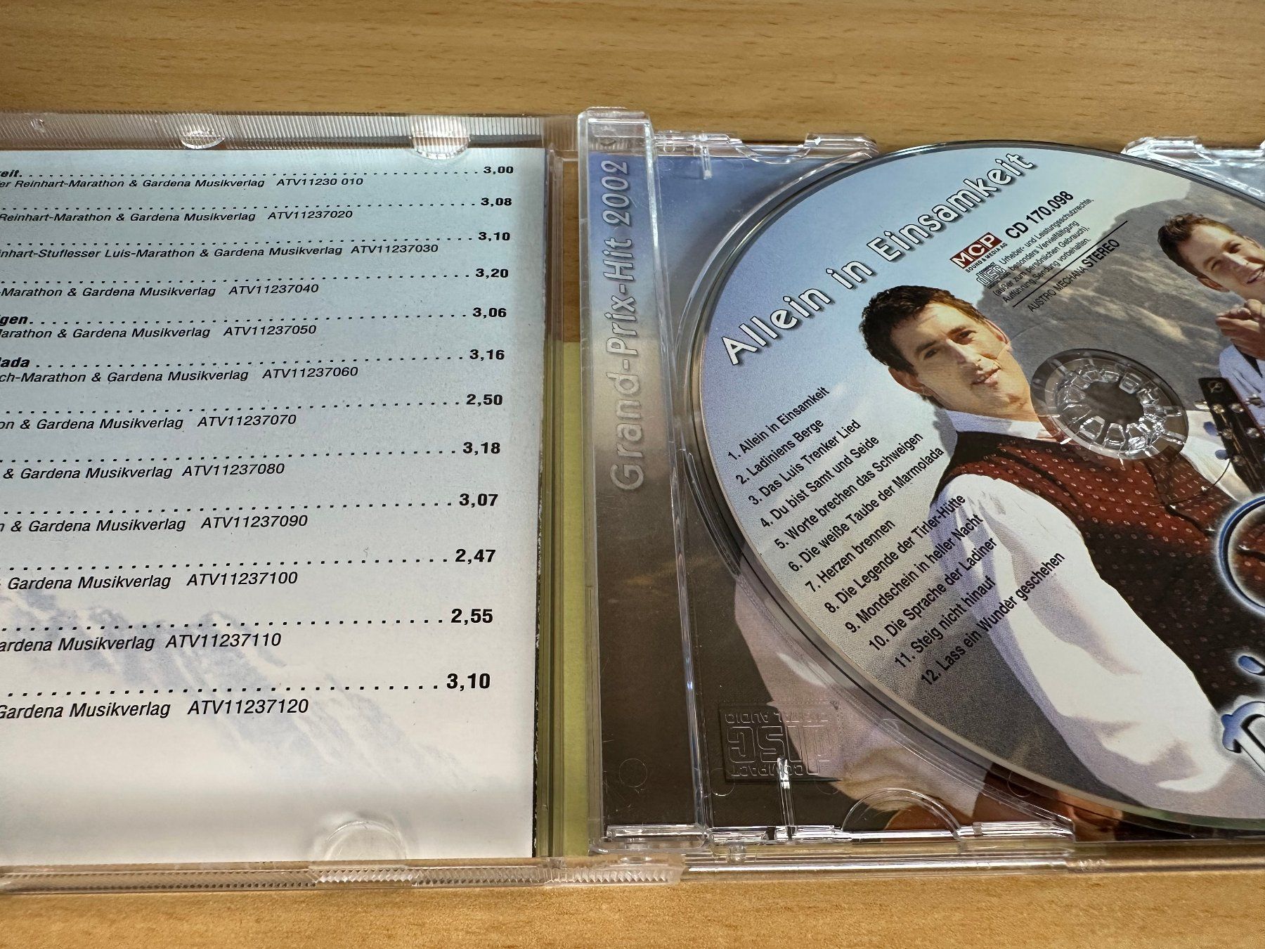 CD: Die Ladiner – Allein In Einsamkeit – Usato da Rikon im Tösstal venduto da Alpenmutz 2