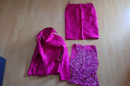 3 Stück Vera Mont Bluse Hemd Rock ca M