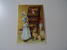 alte Suchard Werbekarte