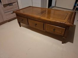 Table basse en merisier massif Roche Bobois 