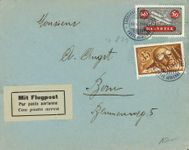 1924: Flugmeeting Lausanne, Flugbeleg nach Zürich