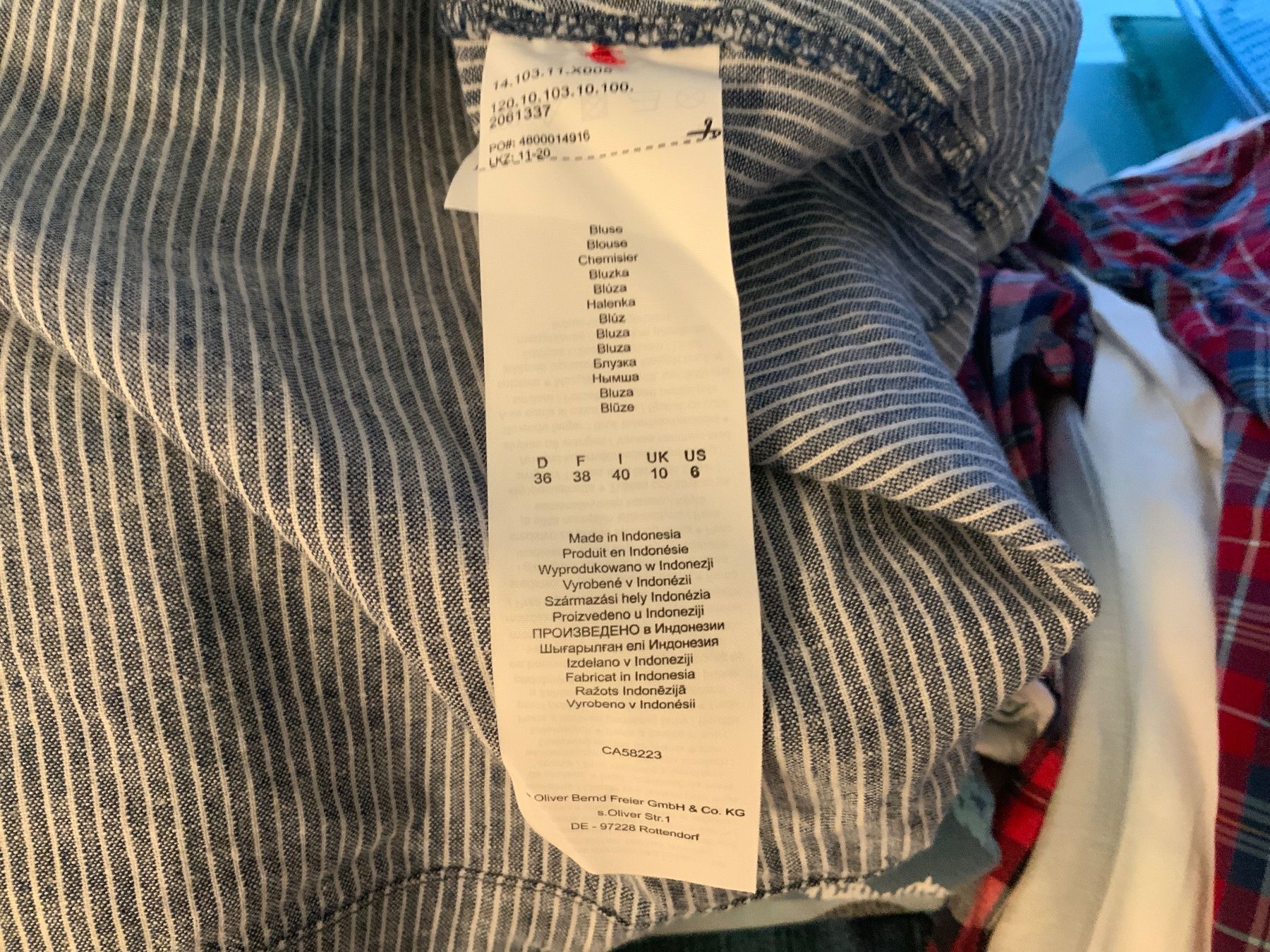 S.Oliver Camicette: S. Oliver Bluse 36 Oversize mit Leinen – Usato da Buchs SG venduto da Sunie 4