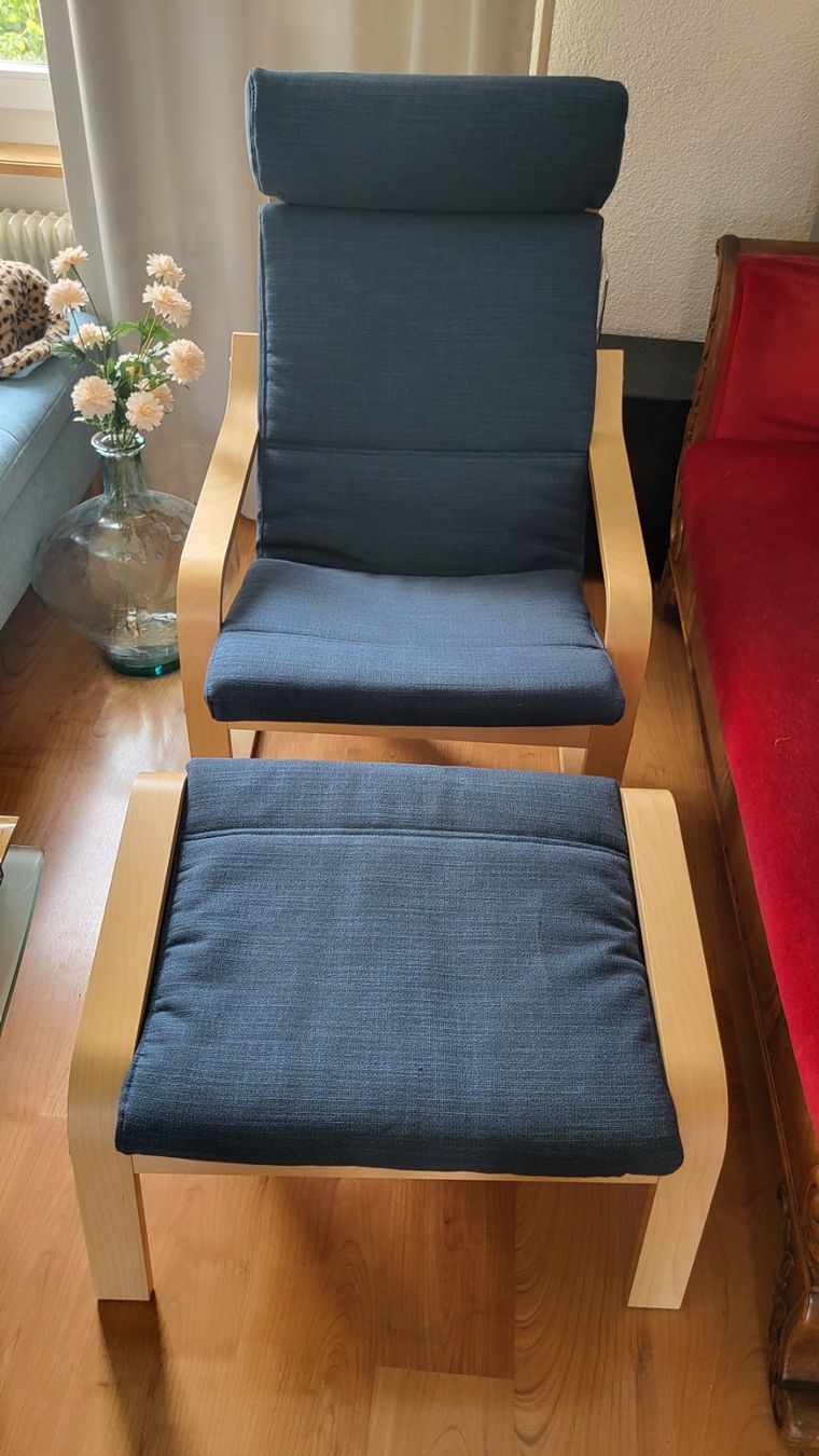 Ikea Sessel: Sessel mit Fussteil – Neu (gemäss Beschreibung) aus Thun von b-tina