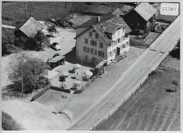 Flugaufnahme Gasthaus Löwen Kaltbrunn-