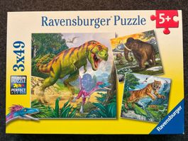 Ravensburger Préhistoire : 3 puzzles de 49 pièces
