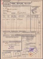FRACHTBRIEF 1941 +Eisenbahmarken: RICKENBACH-ATTIKON ZH