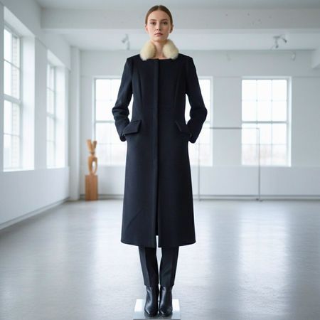 Louis Vuitton Paris – Couture-Wollmantel – Grösse 34/36
