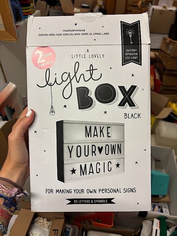 Tutte le decorazioni: Batterie Licht Box mit Buchstaben – Usato da Meilen venduto da larakuppel 3