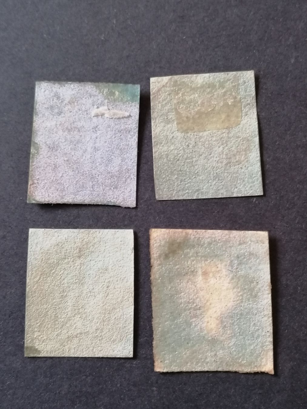 Alle Briefmarken: 4mal One Penny red 1841  – Gebraucht aus Happerswil von tschergi 1