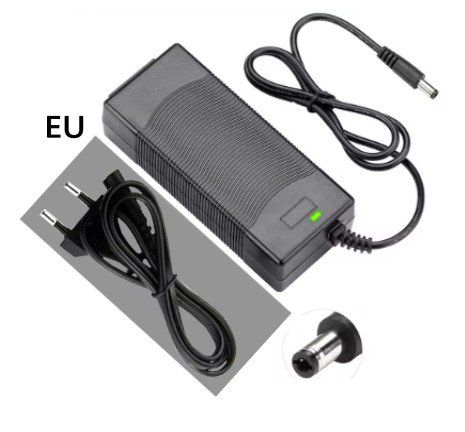 Chargeur 42V 2A Pour Trottinette électrique, Hoverboard, Vélo électrique - Prise DC 5.5x2.5mm - 6 Protections - Voyant LED - Entrée 100-240V