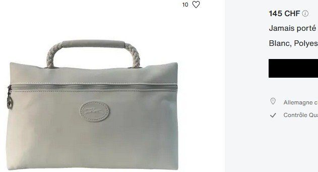 Longchamp Borse da donna: Longchamp Pochette / Tasche – Usato da Collonges venduto da arashee 9