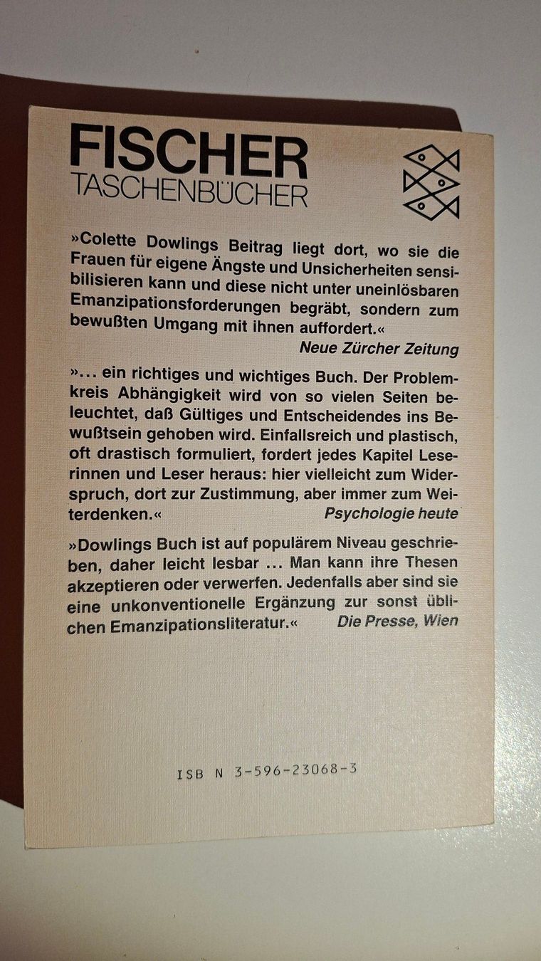 Libri: Colette Dowling: Der Cinderella Komplex – Usato da Dietikon venduto da Buchantiqdietikon 1