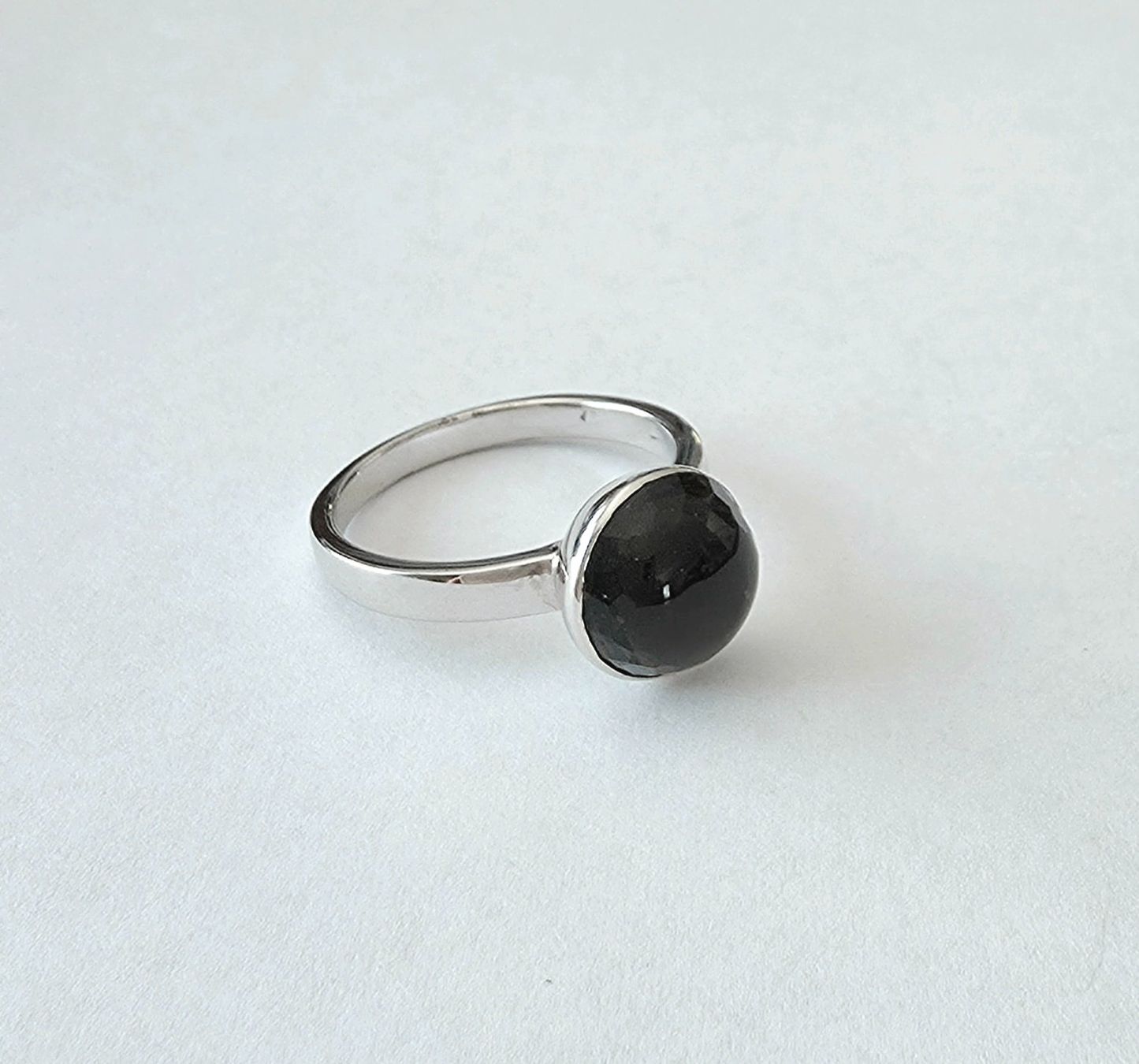 Ringe: Silber Ring 925 mit facettiertem Moldvit-Kristall  - Neu – Neu und originalverpackt aus Uetikon am See von Coralreef 4
