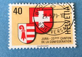 Nr.621 mit Stempel   Kanton Jura Wappen 1978   