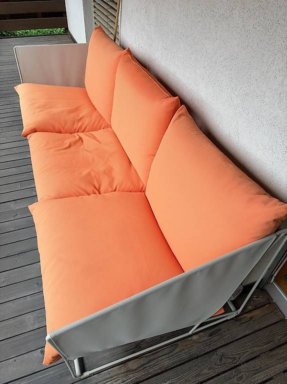 Sofas: Grosse Outdoor-Couch  – D'occasion à Hedingen par khe_zmb7 1
