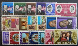 St. Lucia British Lot mit schönen Werten VI