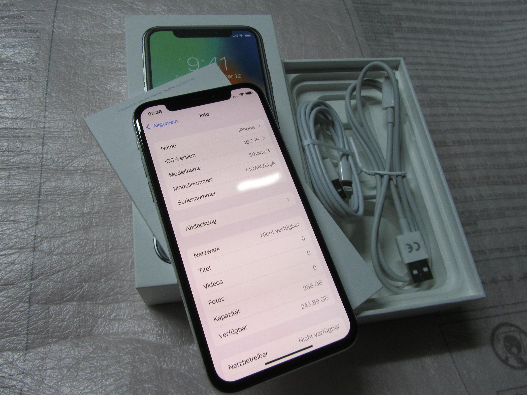 Apple Telefoni cellulari / Smartphones: Apple iPhone X 256GB Silber – Usato da moosseedorf venduto da RTN10 3