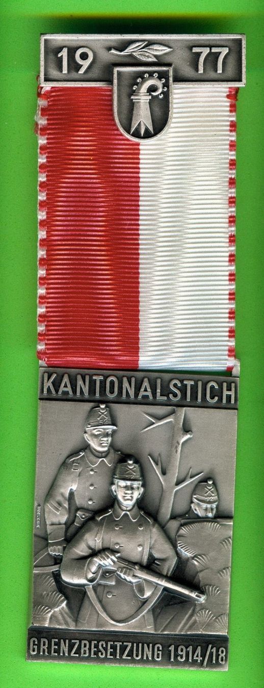 Medaillen: KRANZABZEICHEN  1977 – Gebraucht aus Winterthur von Sammleroase