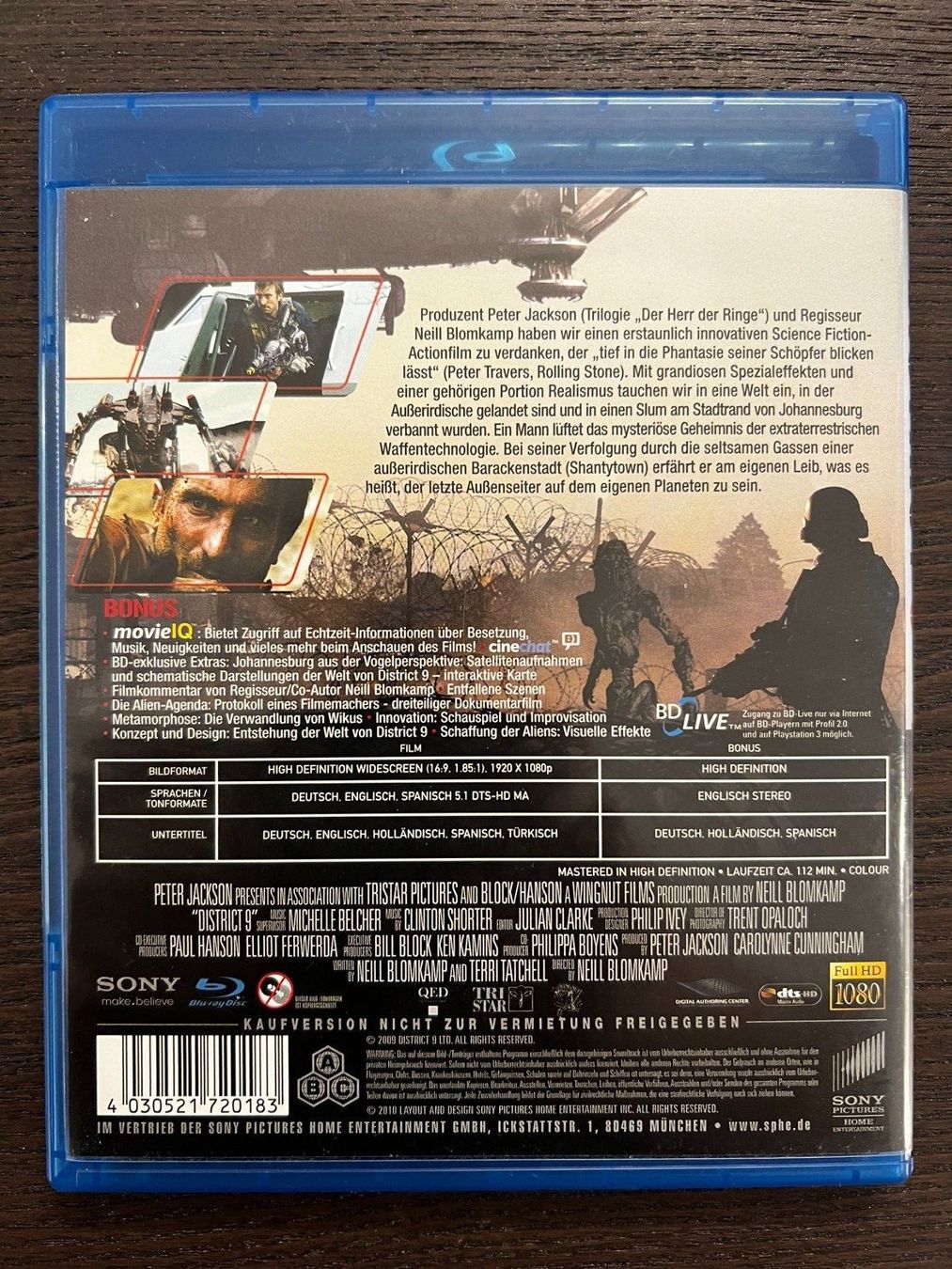 Tutti i DVDs: District 9 – Usato da Zürich venduto da Blu-ray_ZH 1