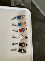 Lego vintage pirats/ knights minifigs 6pcs + helmet/ weapons