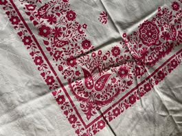 Tischtuch Tischdecke Decke weiss mit druck 120 cm x 100 m 43