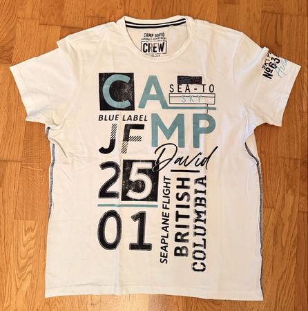 Camp David T-Shirt Gr. L British Columbia Kanada Seaplane