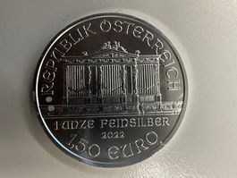 1 Unze Silber Oesterreich Wiener Philharmoniker 2022