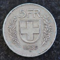 5 CHF 1935