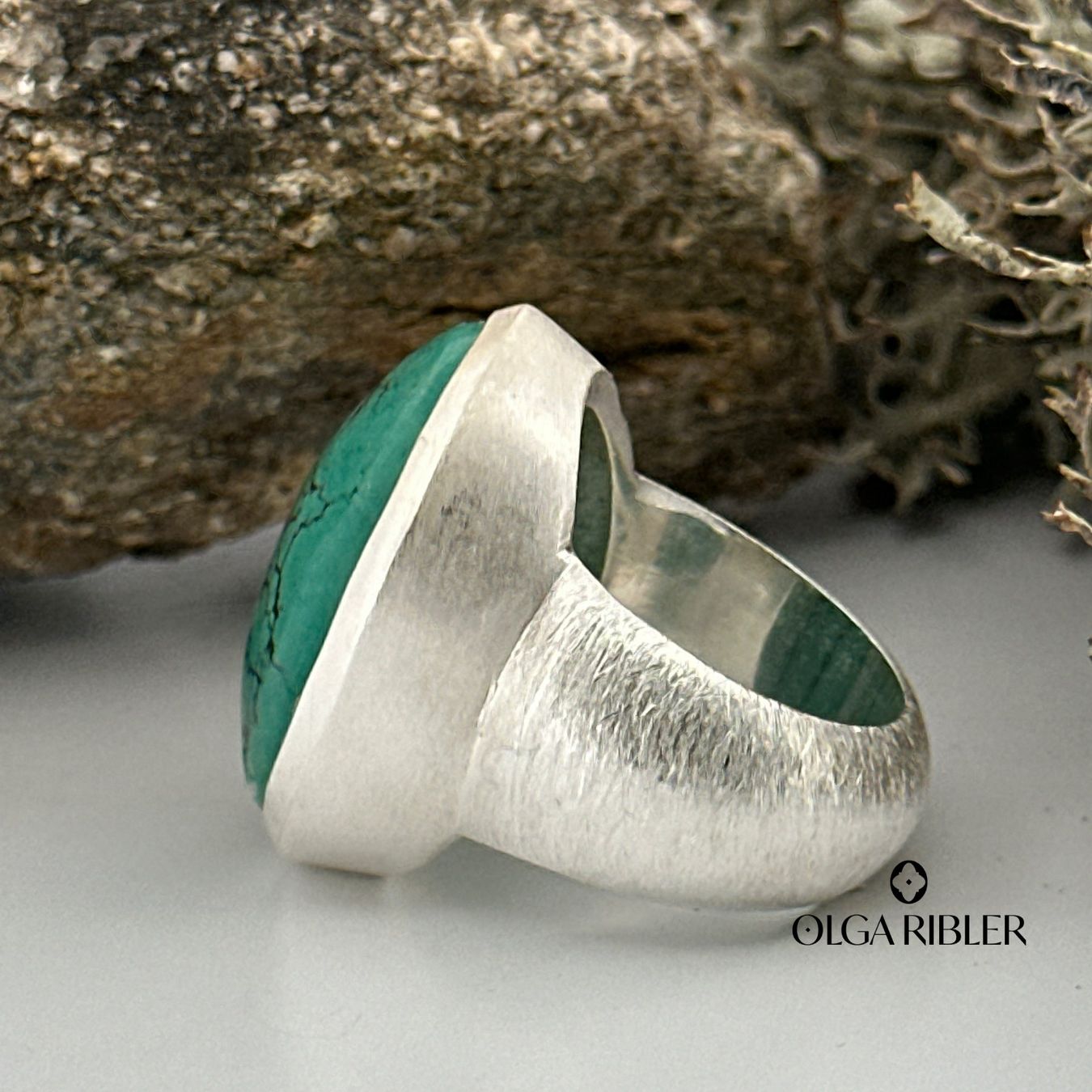 Olga Ribler Anelli: Unikate Silber Ring 925 mit Türkise Grösse 52 – Nuovo (secondo la descrizione) da Luzern venduto da Schmuckoutlet 5