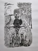 WALTER SAUTTER  LITHOGRAPHIE  KÜNSTLERPROBE NICHT SIGNIERT