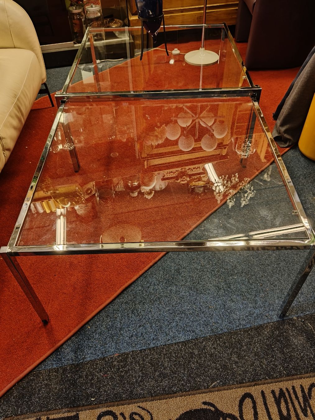 Tische: Couchtisch aus Chrom & Glas, 1960erv – Gebraucht aus Zwingen von inf_2blh 1