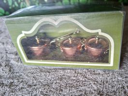 Wunderschöne,neue Kupferpfännchen von Bodo Hennig,Puppenhaus