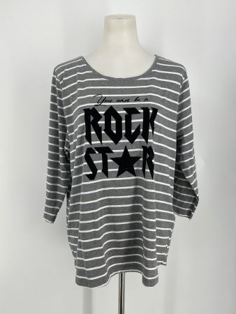 Rockstar Shirt Grösse 46/48 gestreift maxi blue.