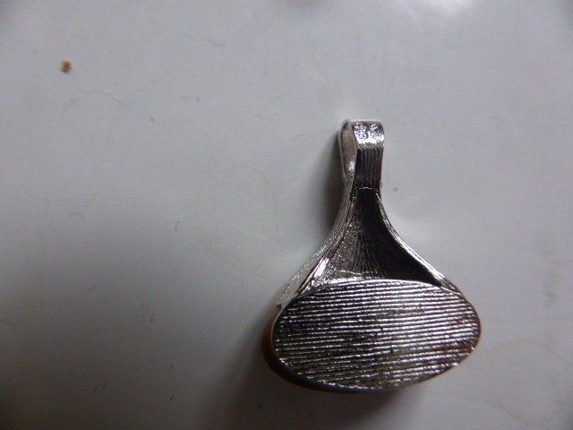 Anhänger: Anhänger,elegant mit braunem Stein,Stempel 800 SP – Gebraucht aus Lausen von liesfisch 1