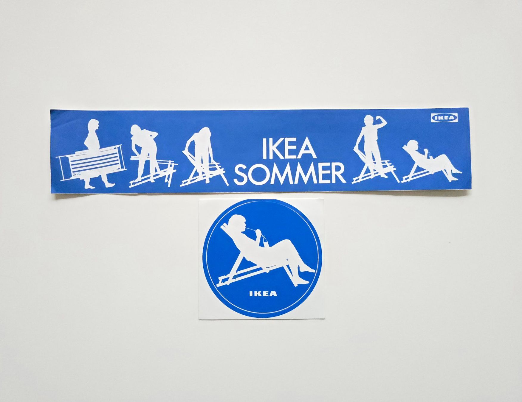 Aufkleber: 2 Vintage IKEA Sticker / Aufkleber – Gebraucht aus Dättlikon von Wundertuete_