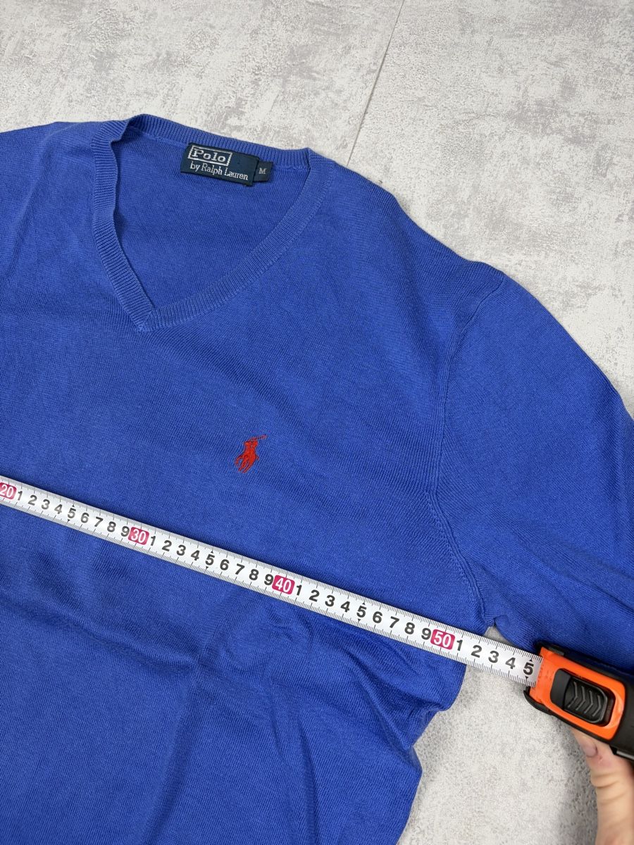 Ralph Lauren Pulls & Sweat-shirts: Pull col V Ralph Lauren bleu roi - 100% Coton - Taille M – Neuf (Voir description) à Hauterive NE par Leo_o 5