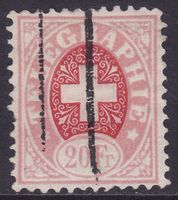Telegraphie SBK-Nr. 5 (rosa/karmin, weisses Papier 1869)