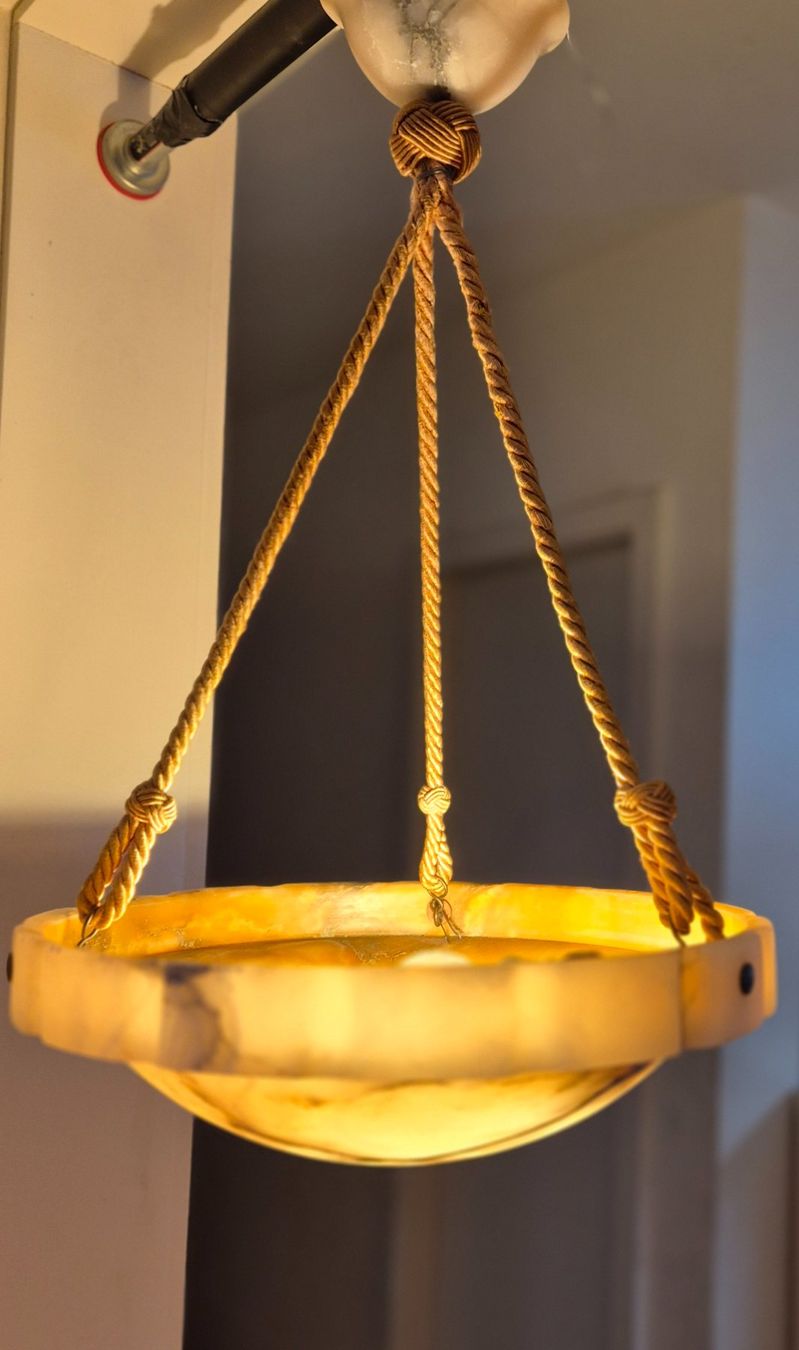 Lustres & lampes de plafonds: Vintage Alabaster Deckenlampe 35 cm – D'occasion à Monthey par McAuthor 5