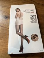 Strümpfe beige mit Naht