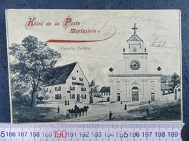 HOTEL DE LA POSTE MARIASTEIN TCHUY SO AK 1896