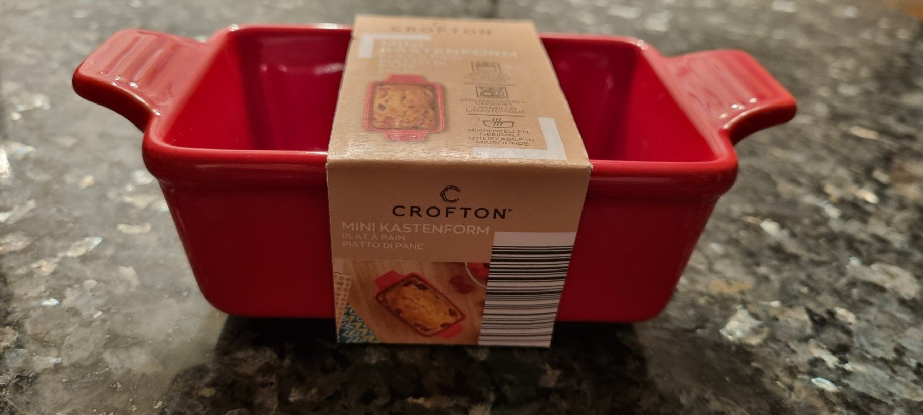 Teglie da forno: Crofton Mini Kastenform rot, neu & unbenutzt – Nuovo (secondo la descrizione) da egliswil venduto da Maggy6 1