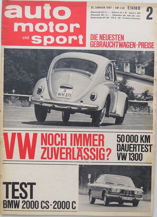 Zeitschrift Auto Motor und Sport von 1967 Kaufen auf Ricardo