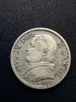 1 Lira 1868 Italien Papst - Silbermünze 835/1000