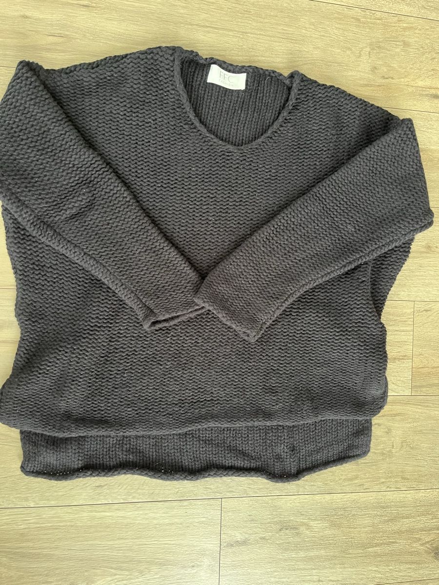 Pullover & Sweatshirts: FFC neuer schwarzer Strickpullover Kaschmir Wolle – Neu (gemäss Beschreibung) aus Kerns von osco01 4
