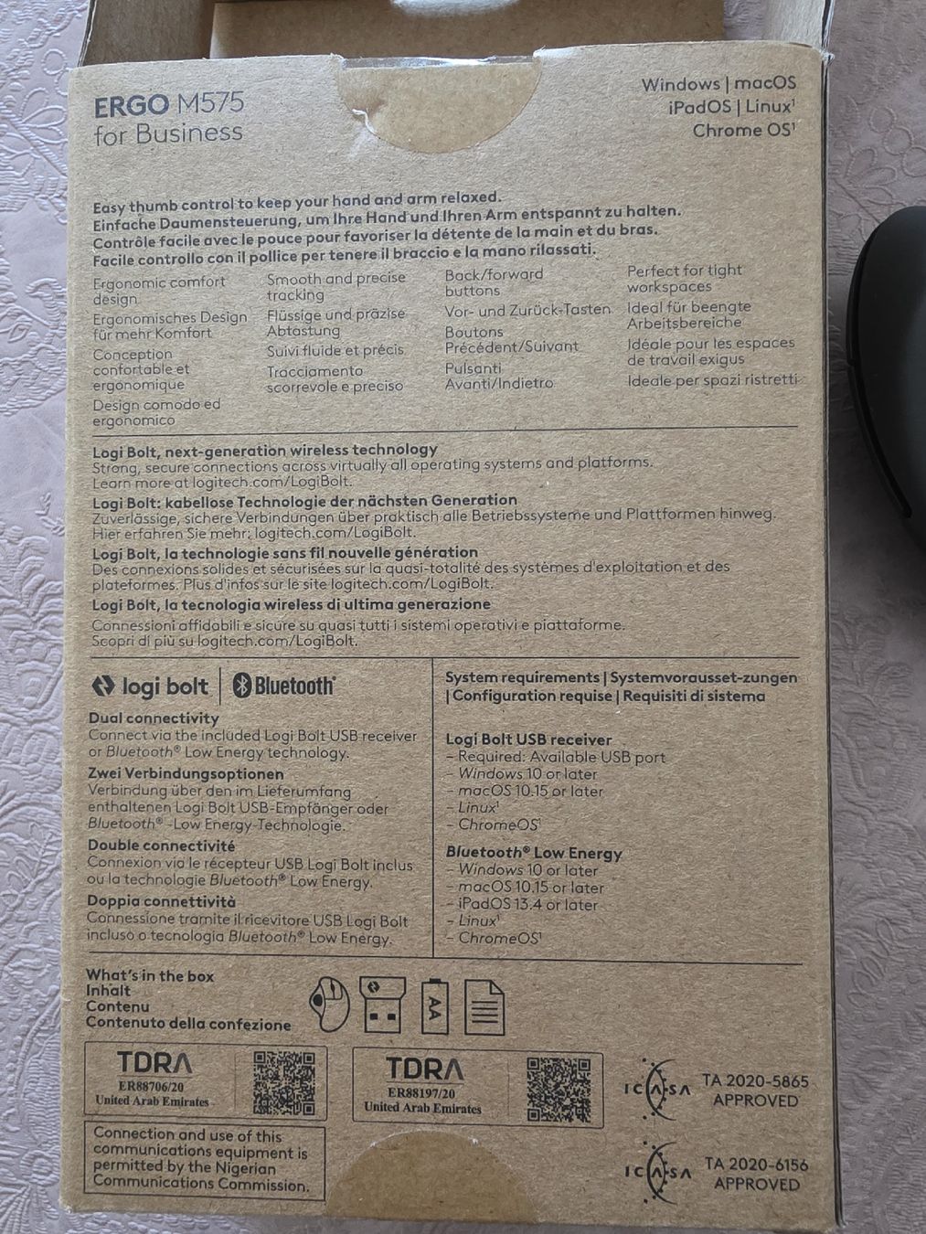Logitech Maus: Logitech ERGO M575 Wireless Trackball – Neu (gemäss Beschreibung) aus Goldach von Cooky2011 3