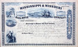 Mississippi & Missouri Railroad Company - 1860er
